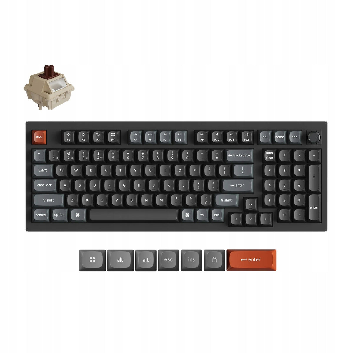 Keychron V5 Ultra 8K Wireless Mechanical Keyboard POM Switch Brown