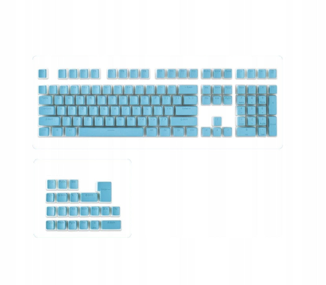 Keys for Mechanical Keyboard PBT Keycaps Pudding 129pcs Light Blue