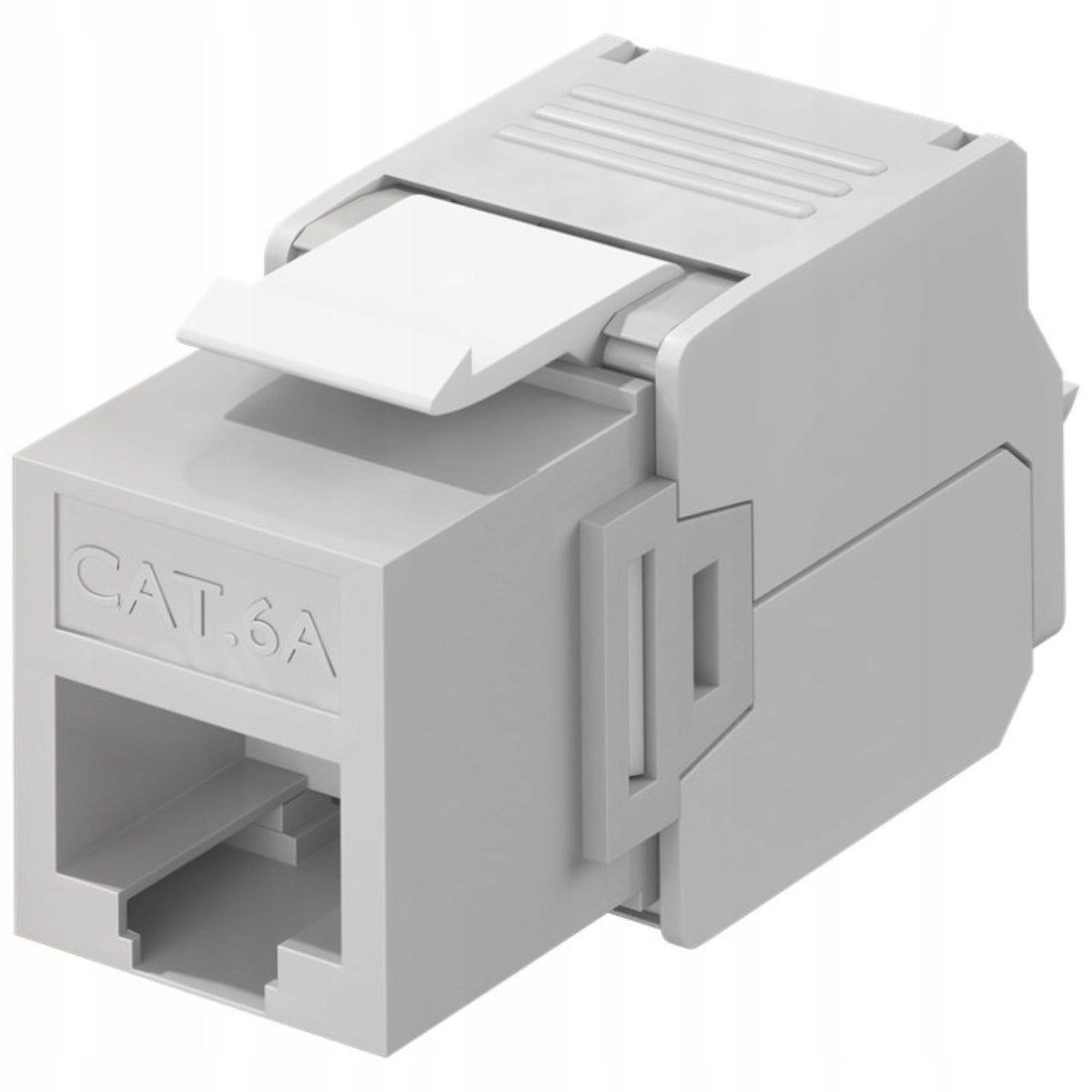 Keystone RJ45 CAT 6A, UTP Grey