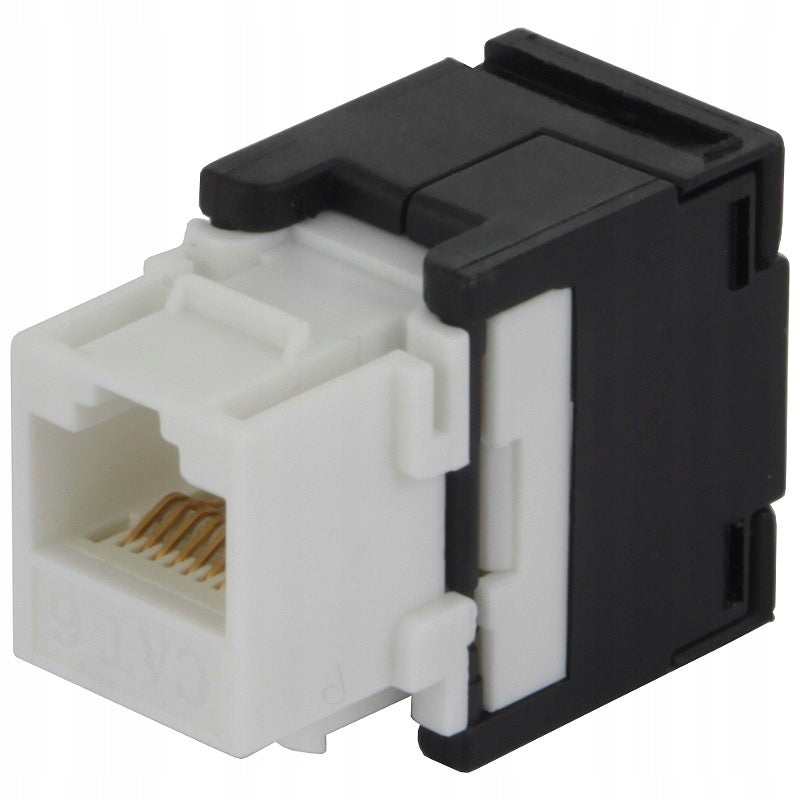 Keystone socket 8p8c RJ45 Cat.6a quick installation
