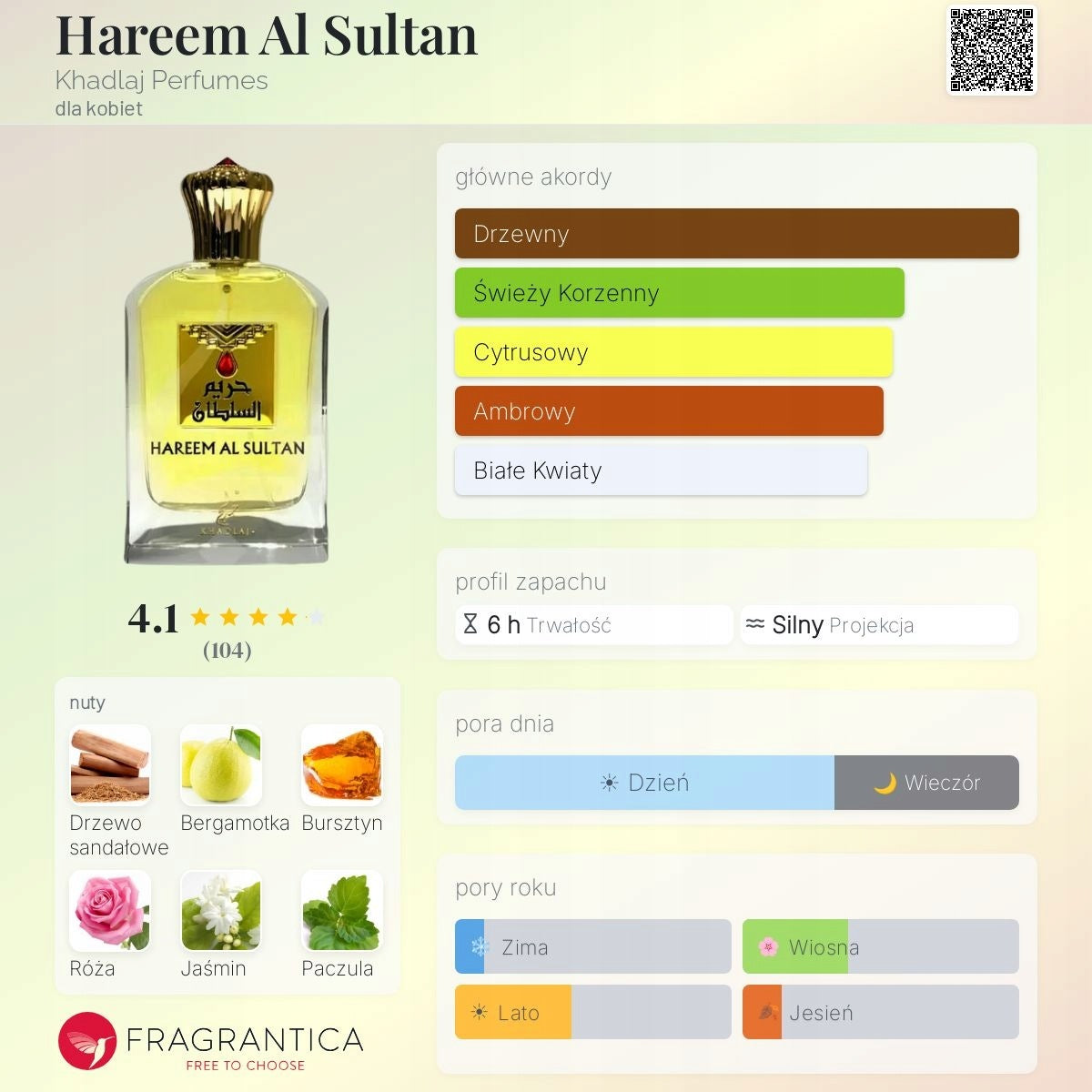 Khadlaj Hareem Al Sultan Gold 75 ml EDP unisex Eau de Parfum Manufacturer code 6291107976556