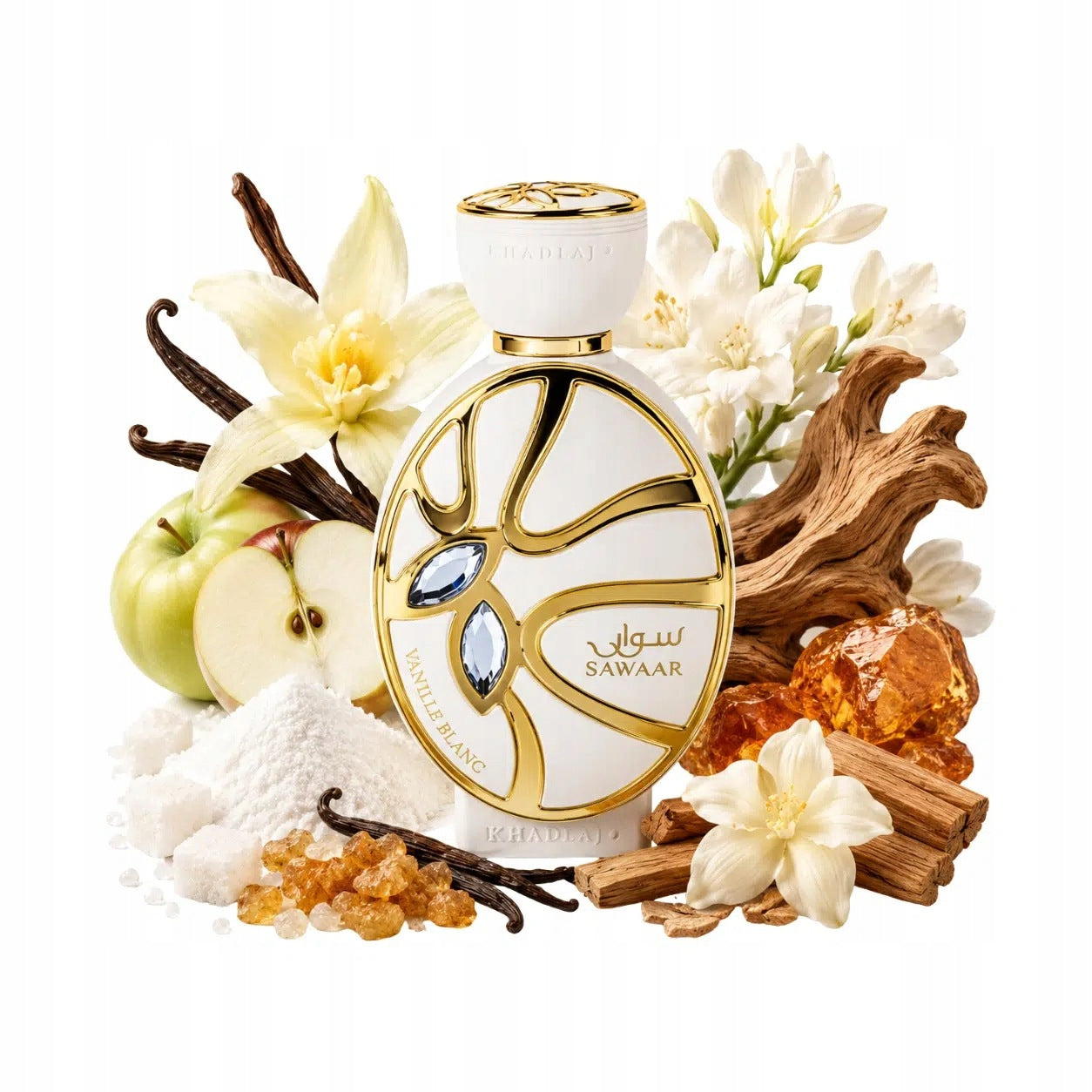 Khadlaj Sawaar Vanille Blanc 100 ml EDP - Flacon 100 ml