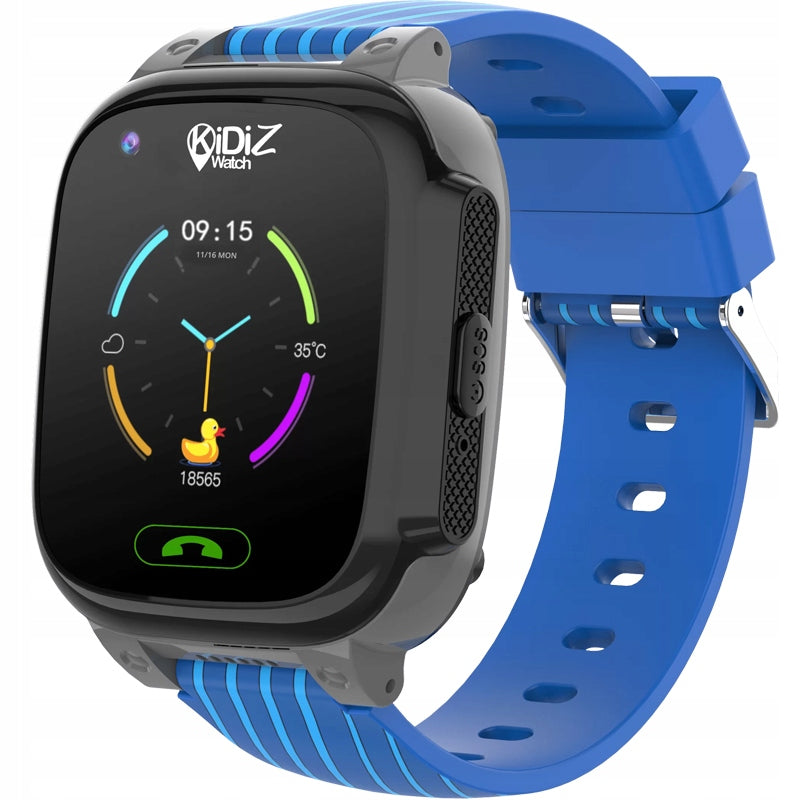 KiDiZ TOP Smartwatch For Baby 4G GPS SOS WiFi Camera Blue