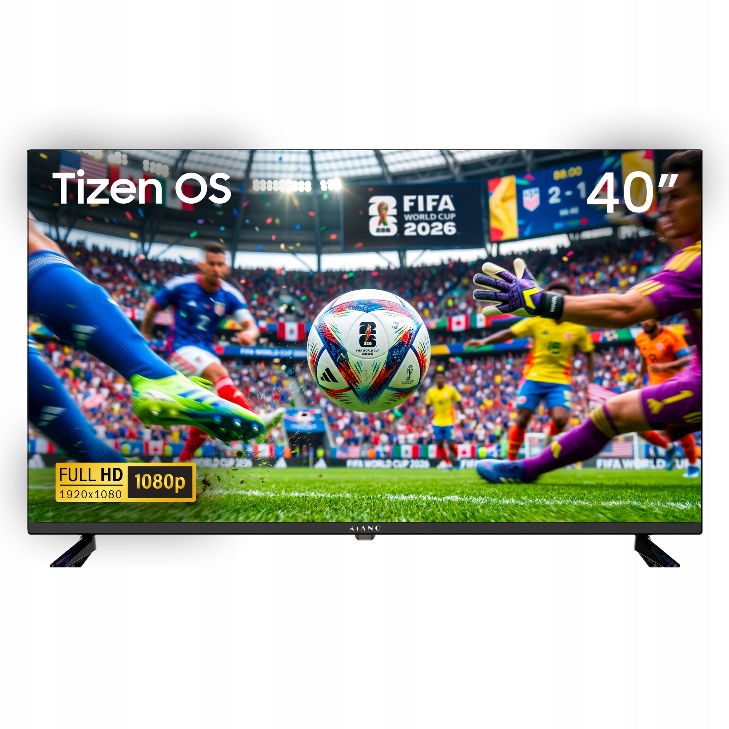 Kiano TV LD40R02 40" FHD Tizen OS Powered by Samsung Netflix, HBO