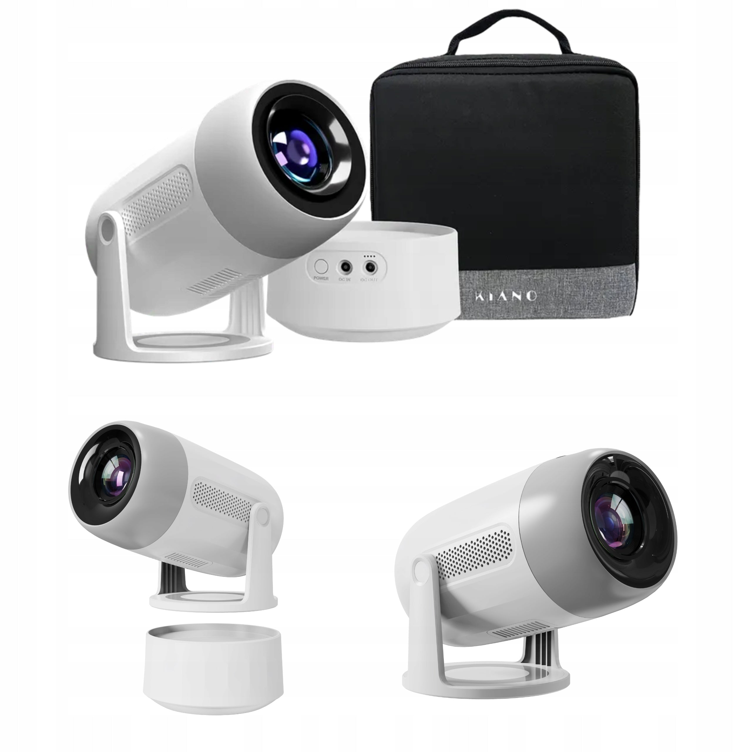 Kiano Vision 2 - Compact Smart FHD Projector with Travel Set