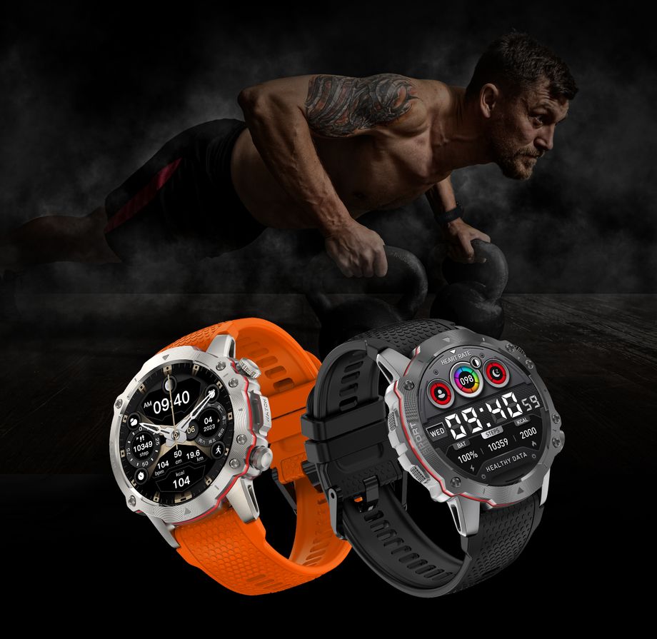 Kiano Watch KW-SB Black - Men's Smart Watch with Talk Function Packaging status original