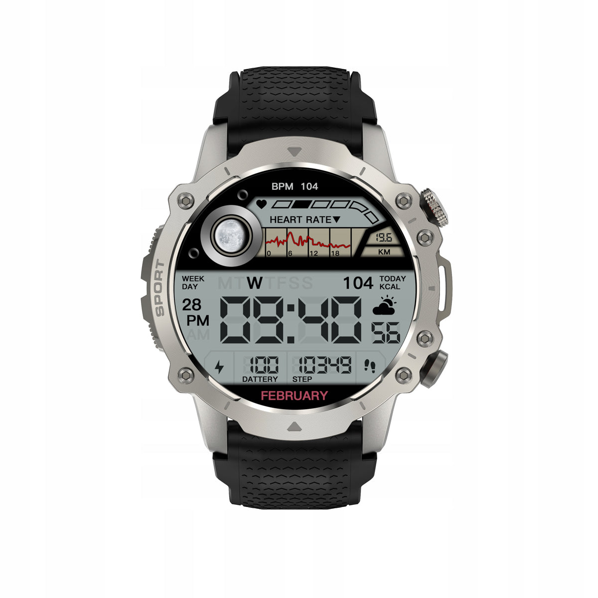 Kiano Watch KW-SS Silver - Elegant Smart Watch with Connection Function