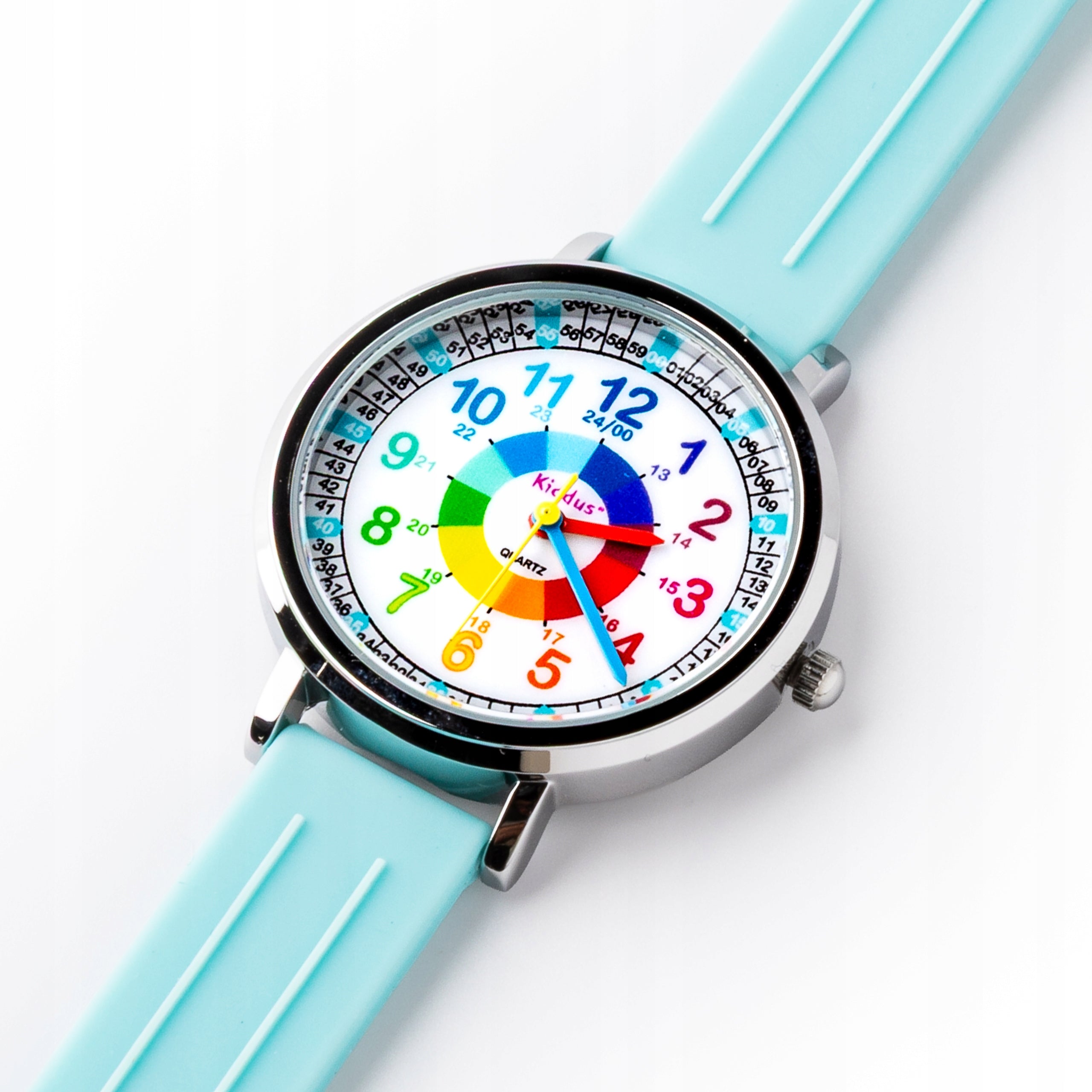 Kiddus Children's Watch Time Teacher Turquoise Brand Kiddus