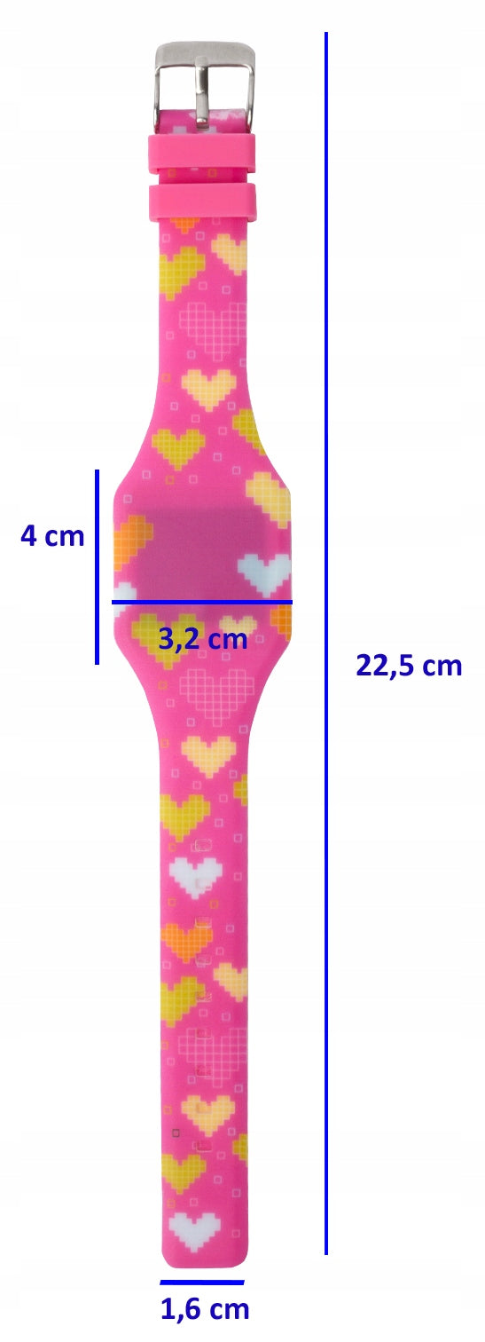 Kiddus LED Digital Watch for Kids. Soft silicone strap. Japanese Battery. Brand Kiddus