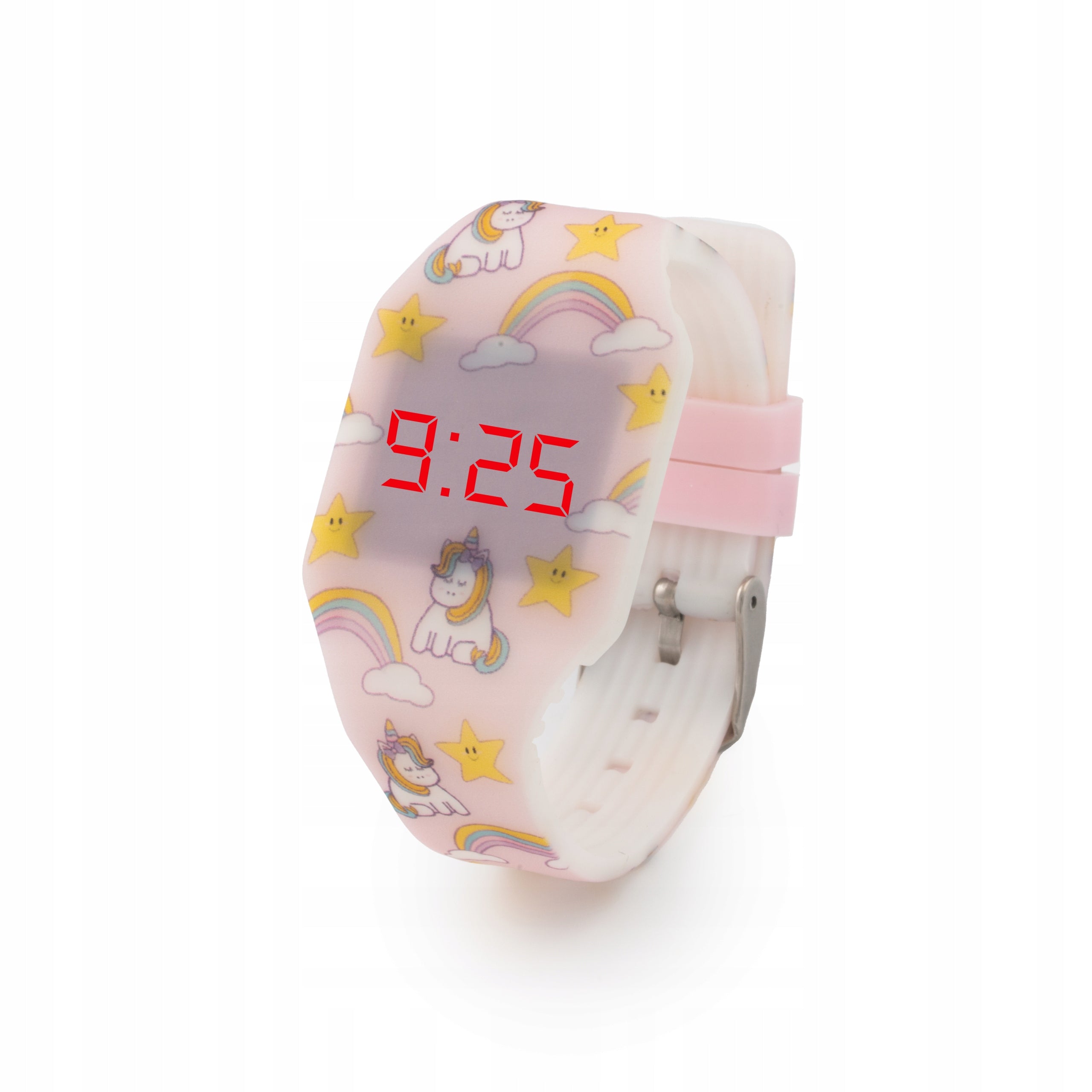 Kiddus LED Digital Watch for Kids. Soft silicone strap. Japanese Battery.