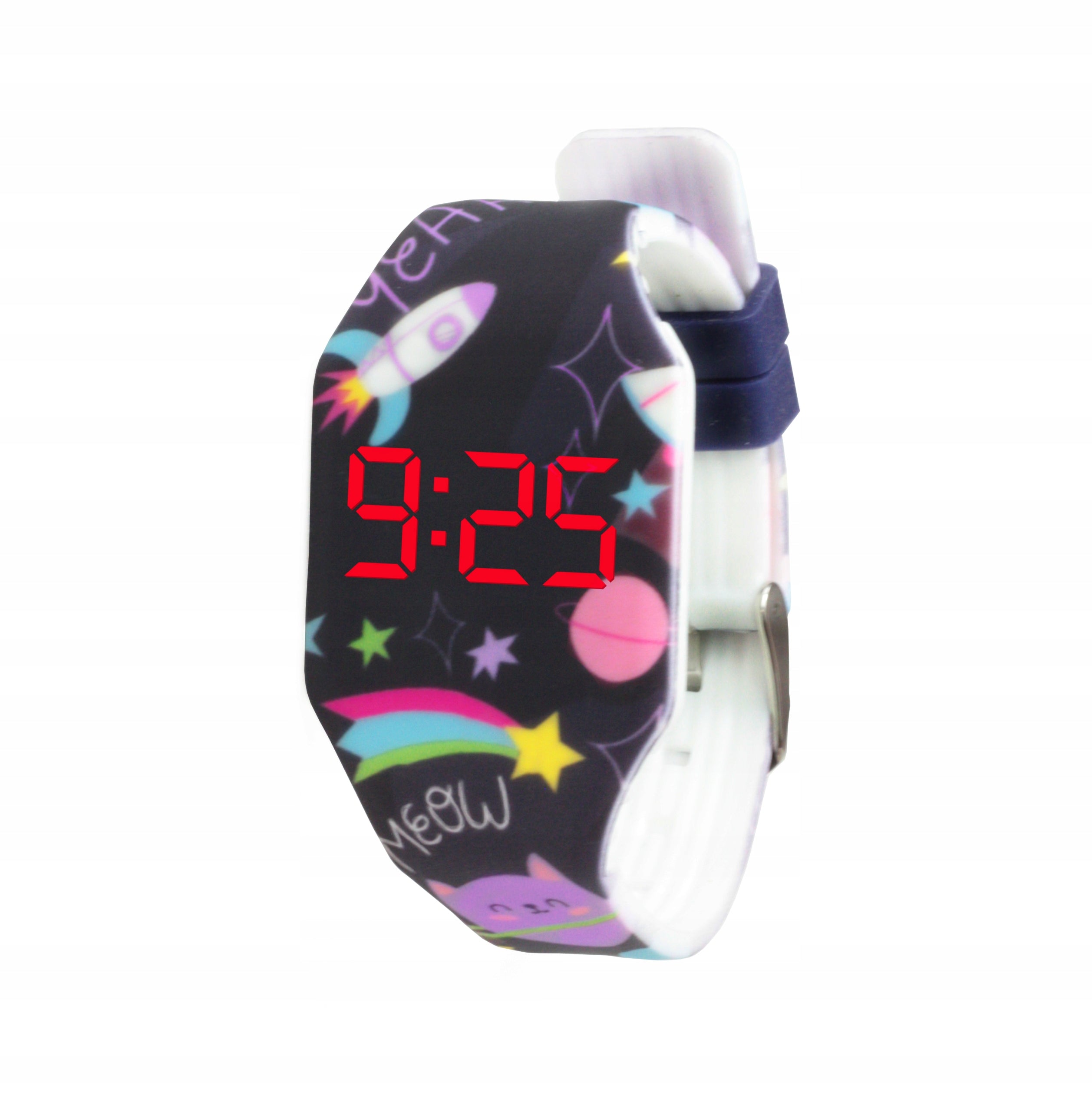 Kiddus LED Digital Watch for Kids. Soft silicone strap. Japanese Battery.