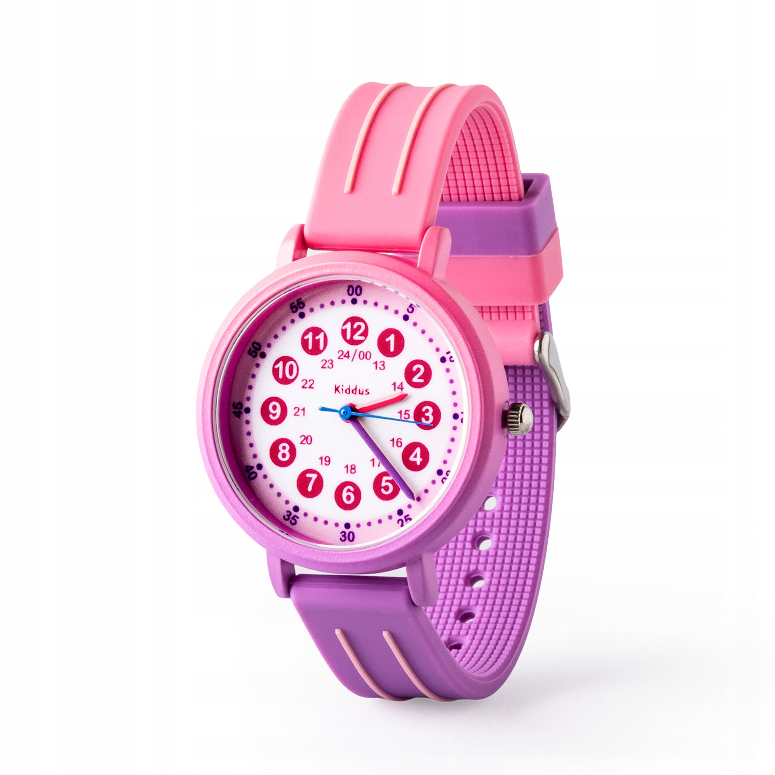 Kiddus children's watch Time Teacher Gradient Pink Purple