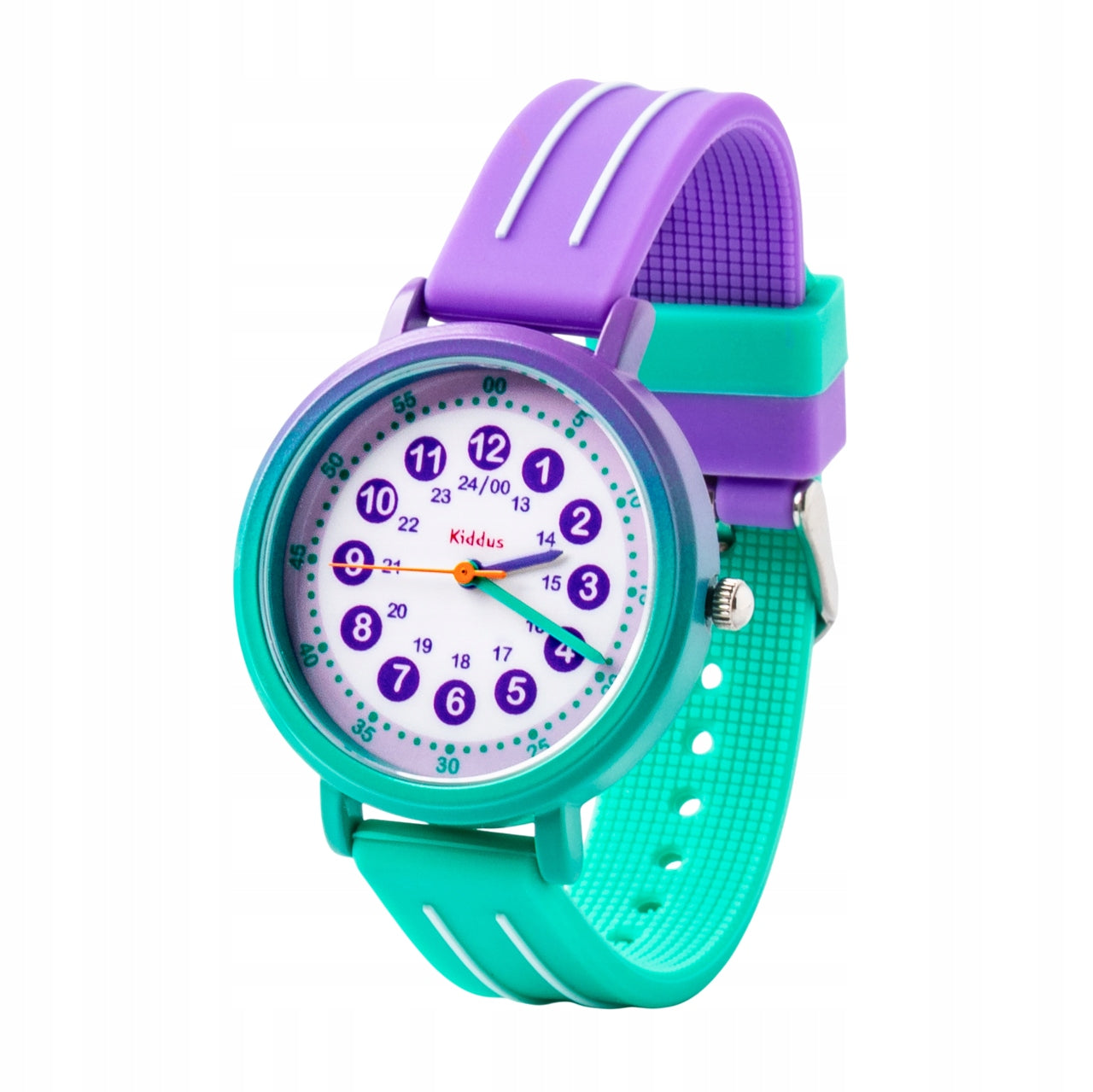 Kiddus children's watch Time Teacher Gradient Purple Green