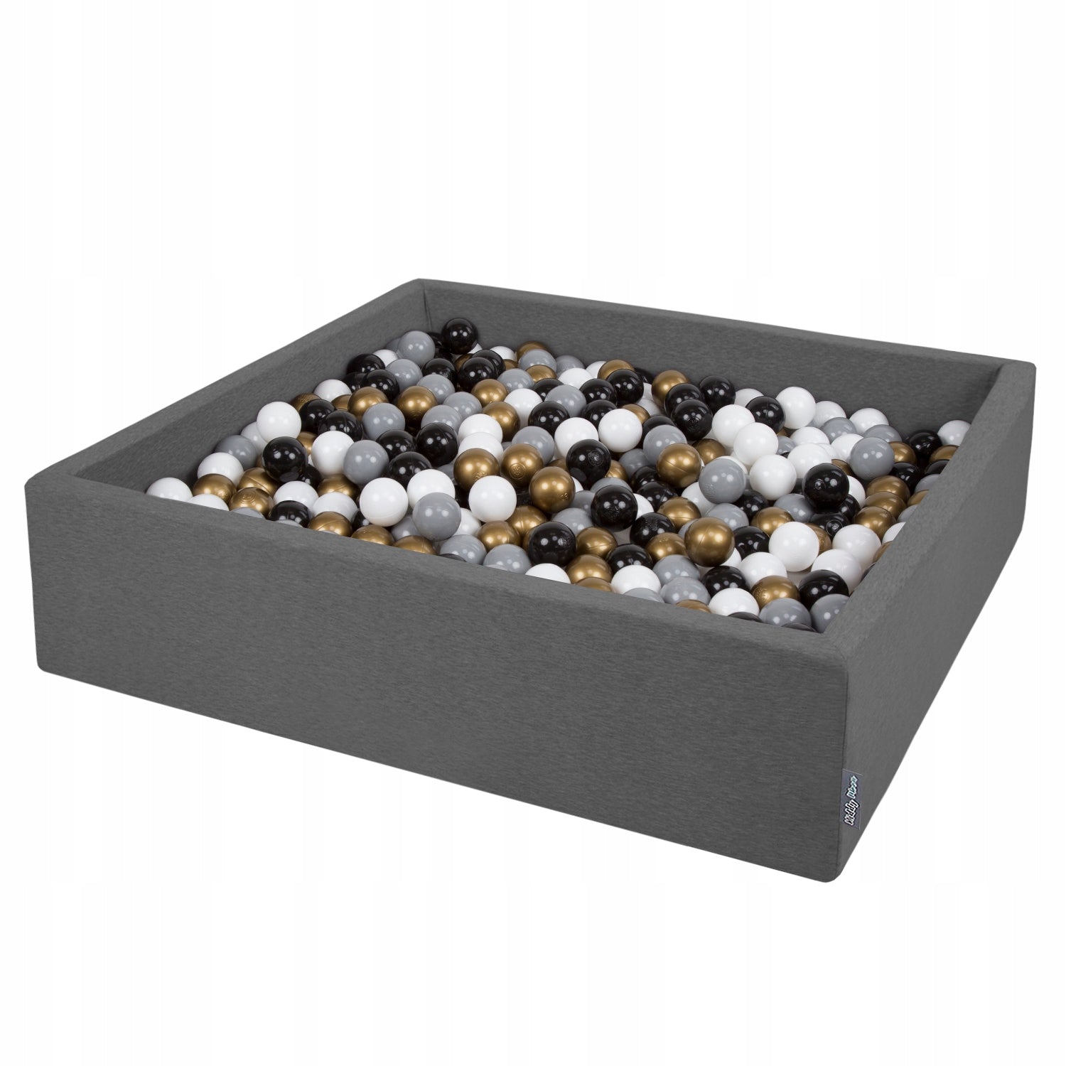 KiddyMoon DRY POOL 120x30 FOR CHILDREN SQUARE LARGE 300 BALLS