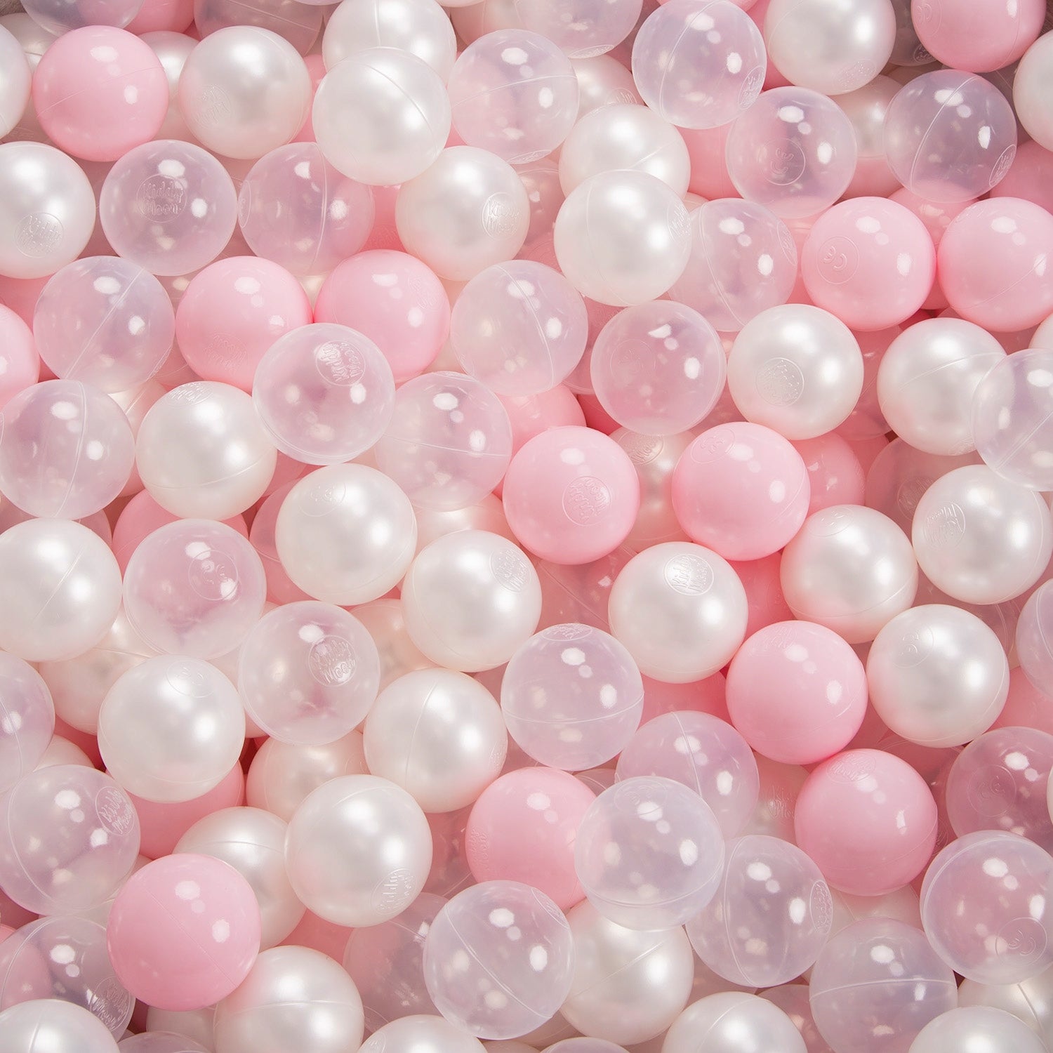 KiddyMoon Foam square toys pink 200 balls PPZP-OK30D-122 Kid's age 12＋ months