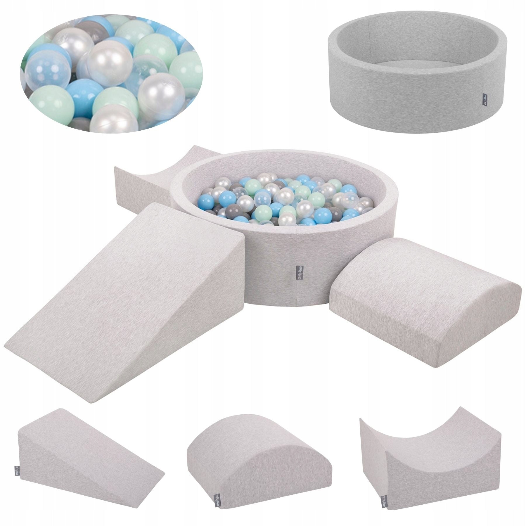 KiddyMoon PPZP-OK30D-114 Foam Set Square Toys FOR CHILDREN 300 balls
