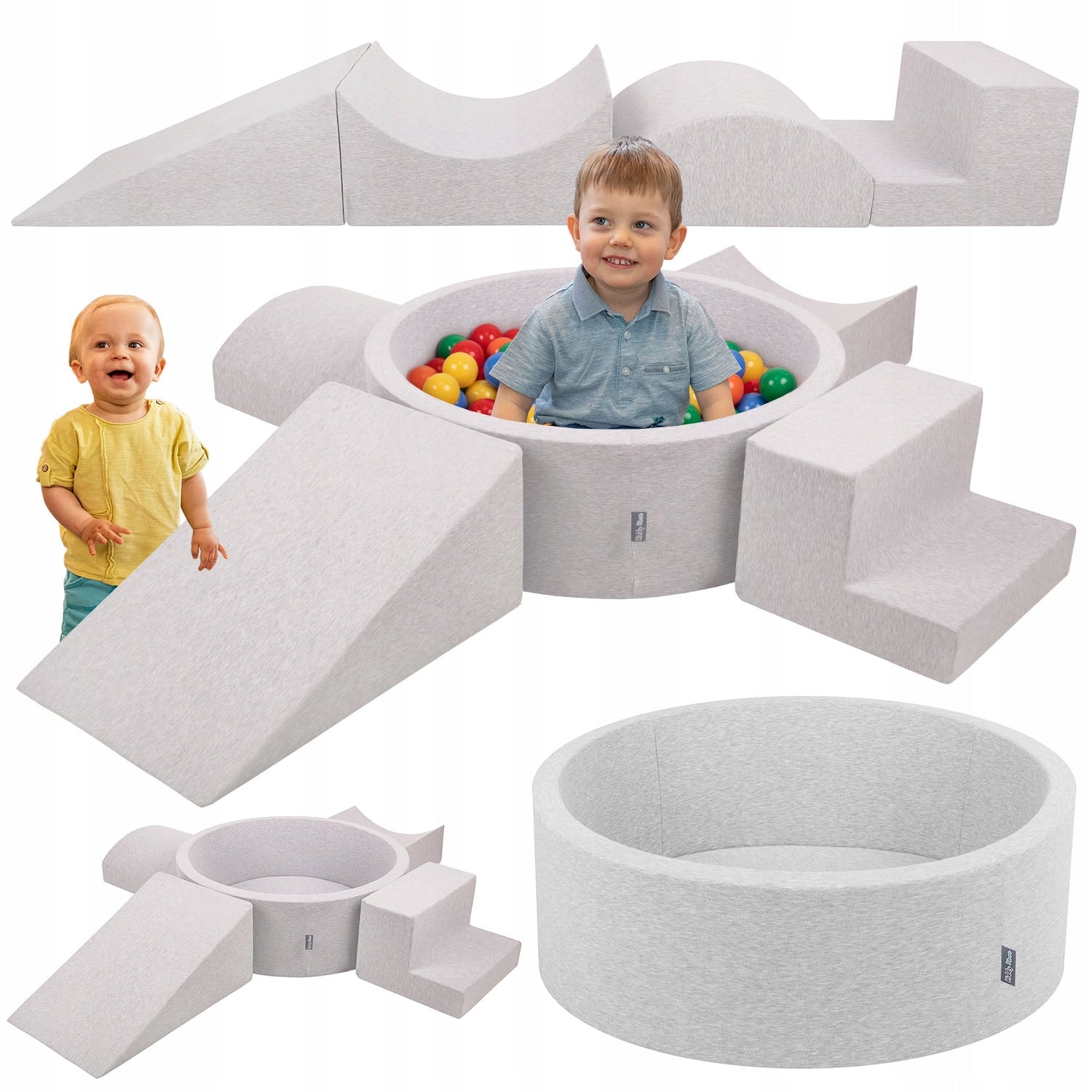 KiddyMoon PPZP-OK30D-115 Foam Set Square Toys FOR CHILDREN 200 balls