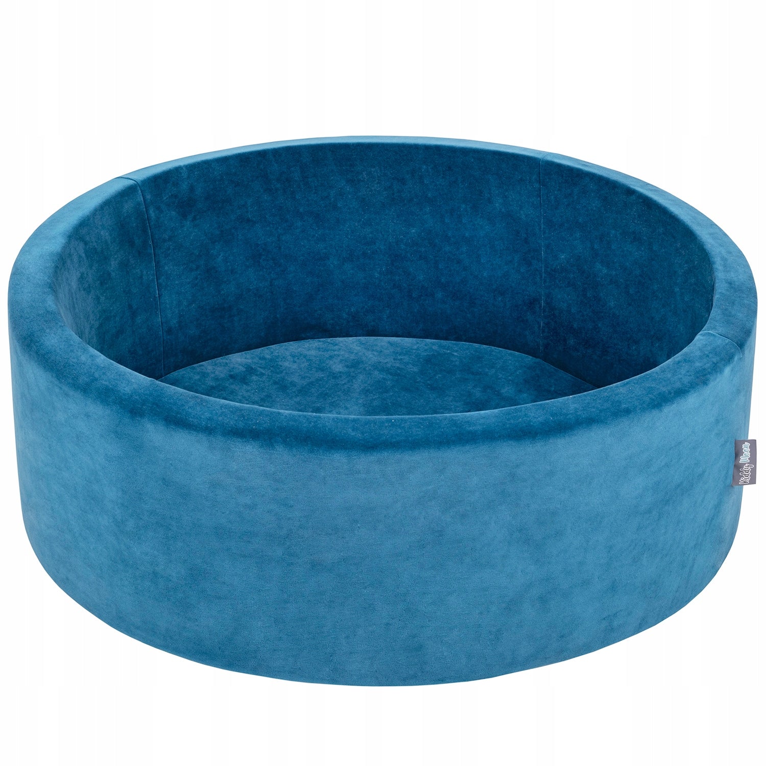 Bällebad KiddyMoon Velvet Ball Pool 90x30 cm, 200 Bälle, blau 
