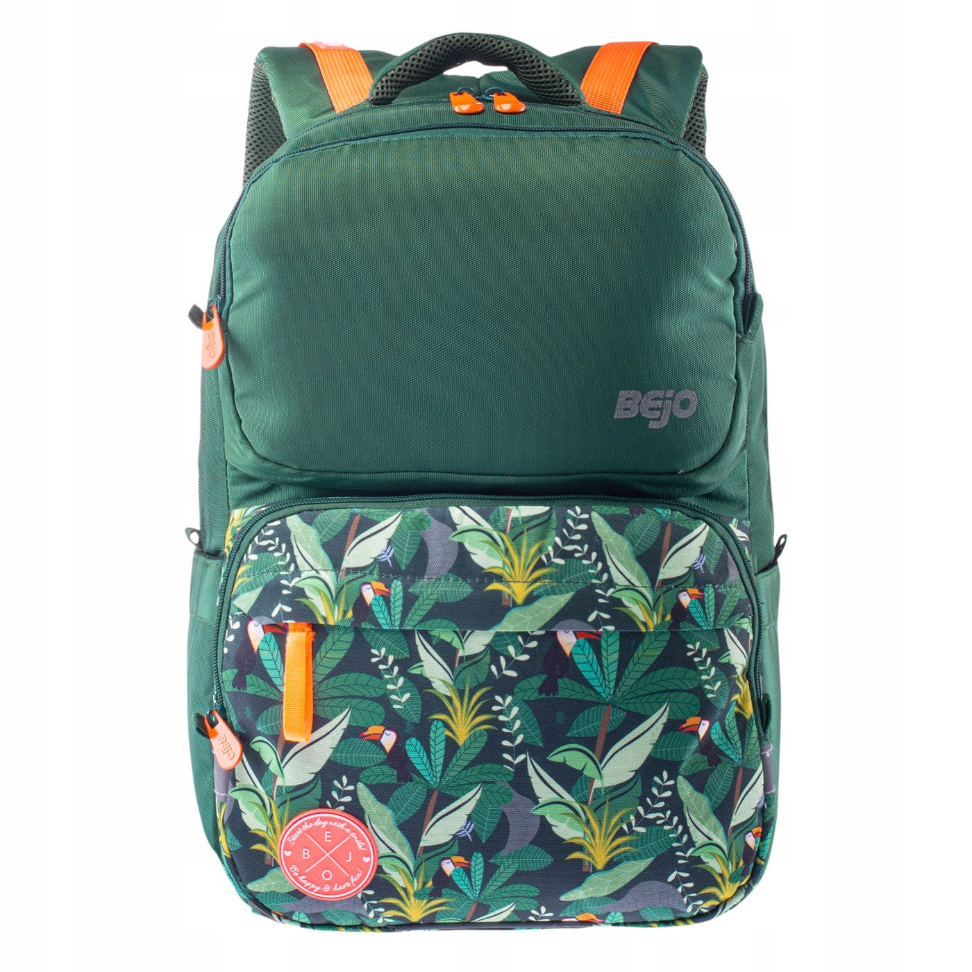 Kids' Backpack BEJO AHOY Green Spacious Main Compartment Organizer Straps Manufacturer code 5902786464500