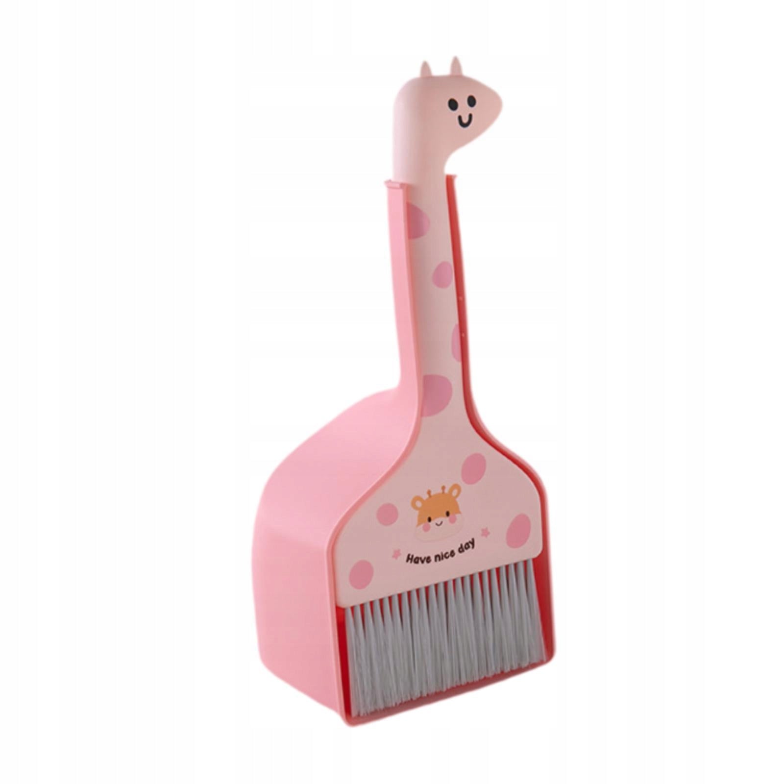 Kids Broom and Dustpan Set Household Mini Broom Dustpan for Girls Pink Brand no brand