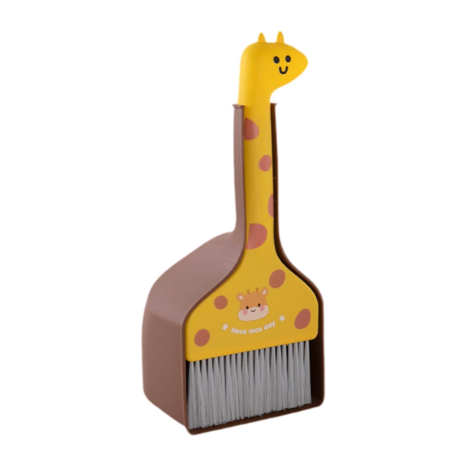 Kids Broom and Dustpan Set Mini Broom with Dustpan for Girls Boys Brown Packaging status original