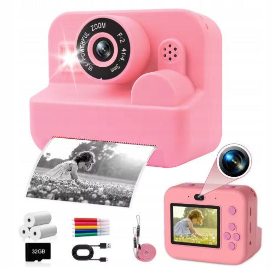 Kids Camera Instant Printing Camera 32GB Toy