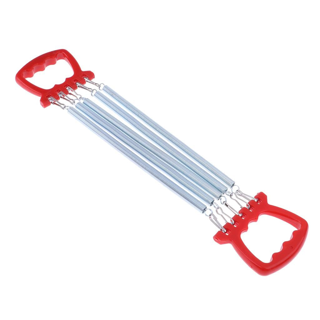 Kids Chest Expander 5 Spring Resistant Straps Weight Trainer Red