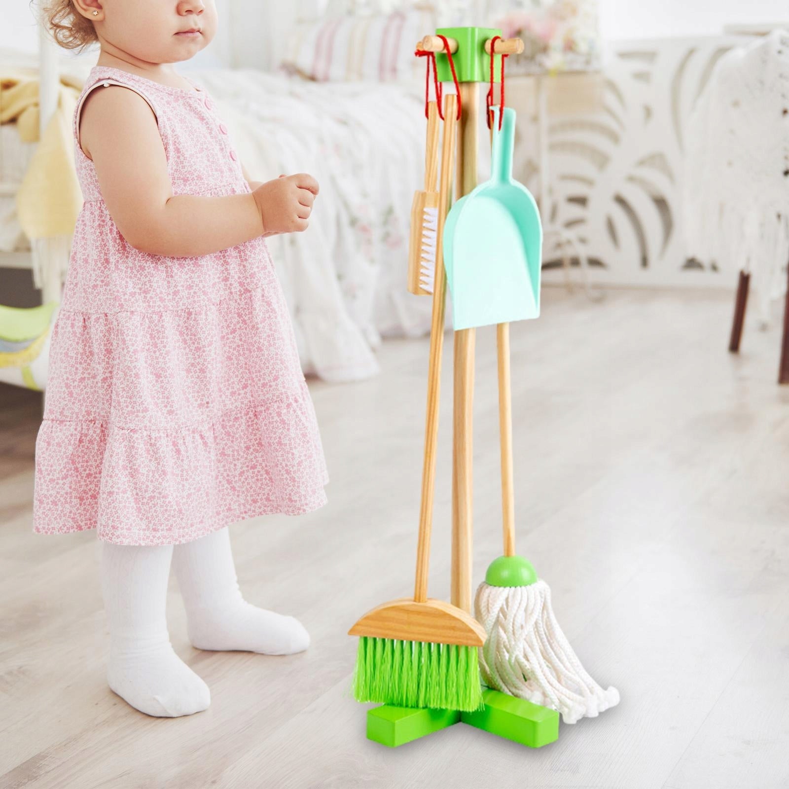 Kids Cleaning Toy Set Develop Life Skill Hands on Ability Children Sweeping