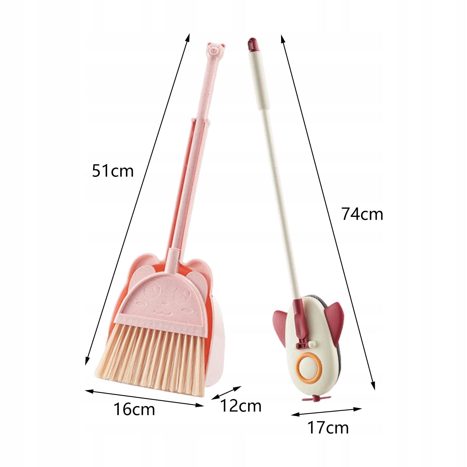 Kids Cleaning Toy Set Little Housekeeping Helper Set Cleaning Toys Pink Packaging status original
