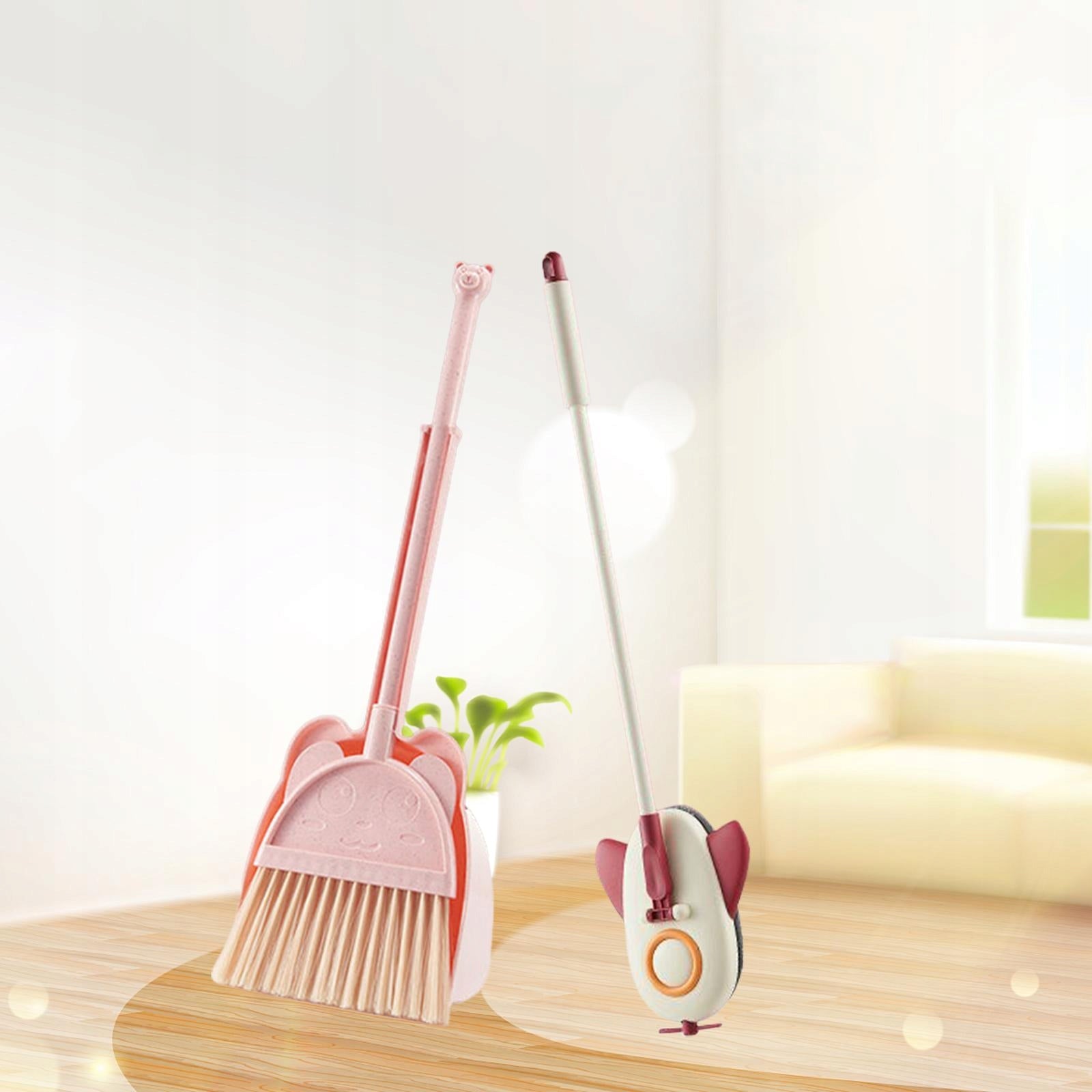 Kids Cleaning Toy Set Little Housekeeping Helper Set Cleaning Toys Pink