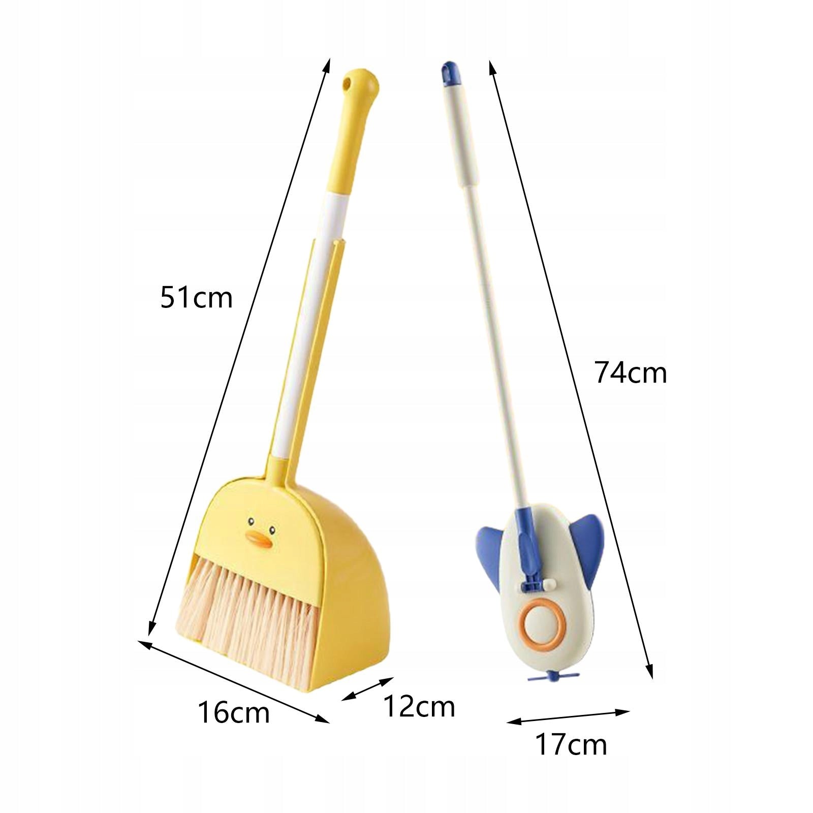 Kids Cleaning Toy Set Little Housekeeping Helper Set Cleaning Toys Yellow Packaging status original