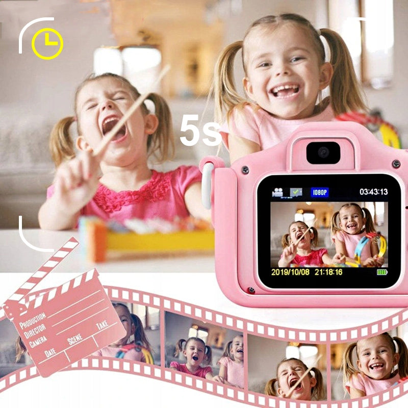Kids Digital Camera Game CAT KITTEN Pink 40Mpx HD + 32GB Card Manufacturer code EU03-7