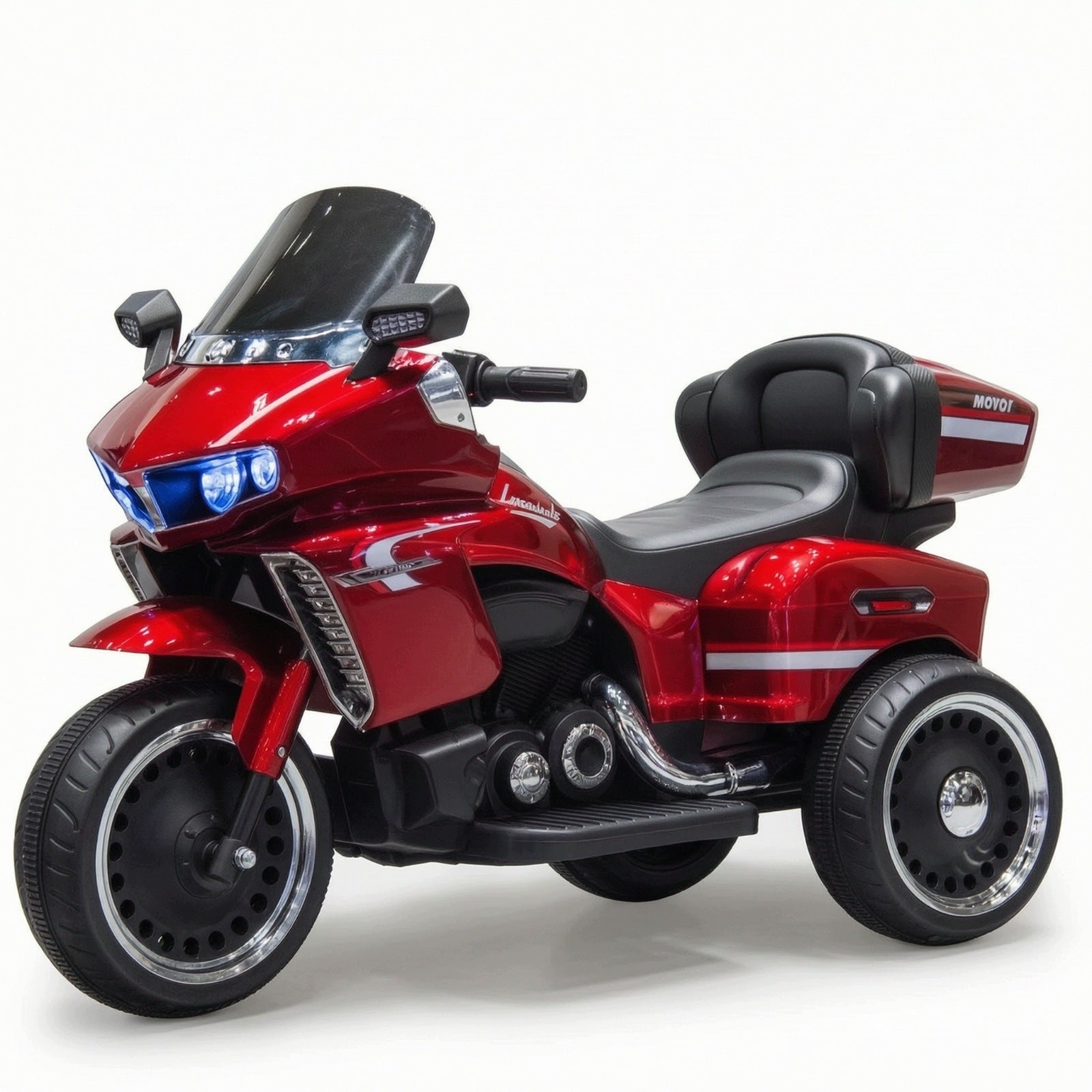 Kids Electric Motorcycle 12V Kids Ride-on Toy Motorcycle Twin Drive