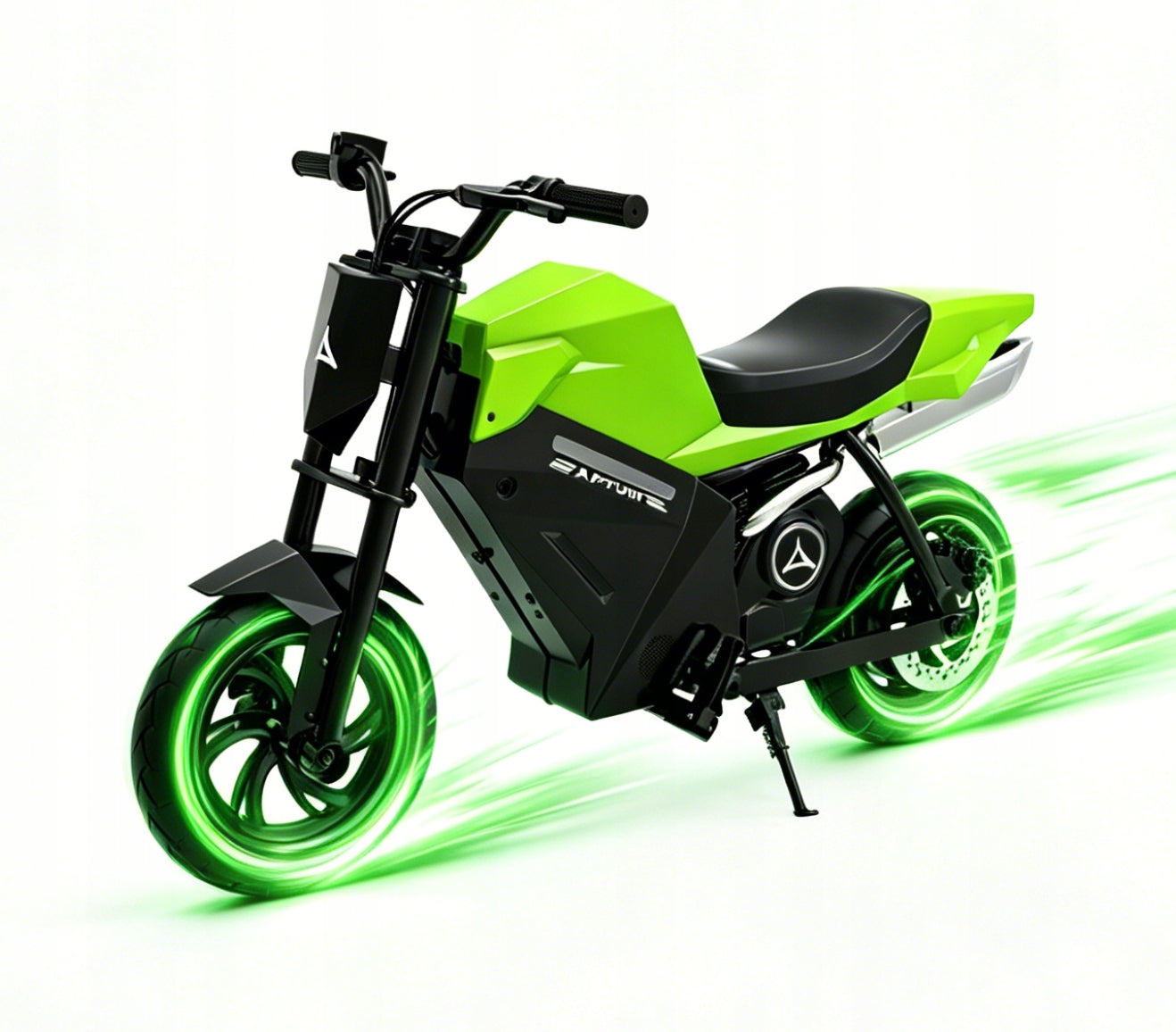 Kids Electric Motorcycle GreenADV250 14km Range LED Lights Simulated Sound Manufacturer code 781962751932