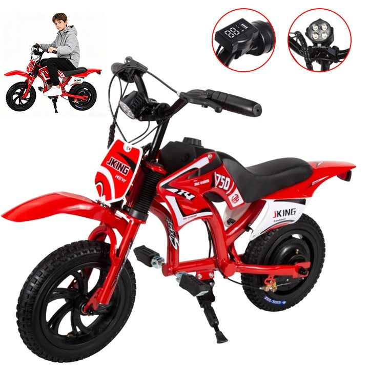 Kids Electric Motorcycle JKING C6 | 300W 12km/h 2600MAH 12 Inch Tyres