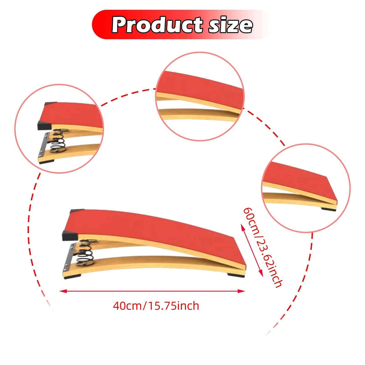 Kids Gymnastics Springboard Curved Spring Board Gymnastics Equipment for Packaging status original