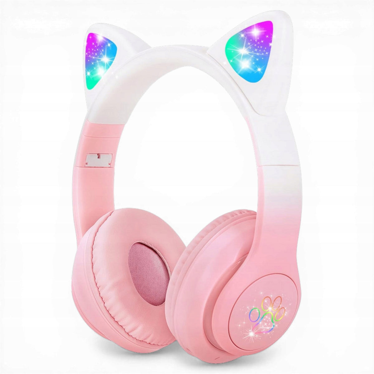 Kids Headphones, Cat Ear LED, Bluetooth , Wireless Microphone
