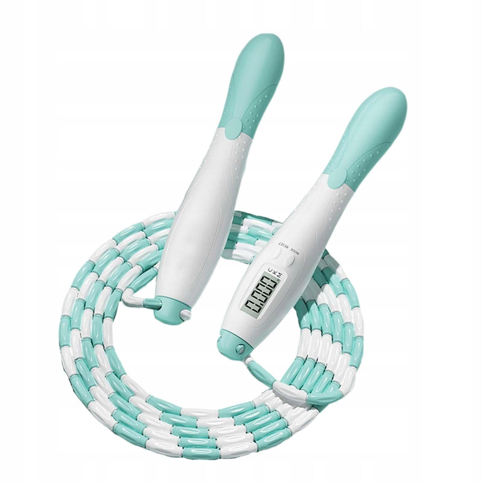Kids Jump Rope Soft Beaded with Digital Counter Practical Tangle Free Green Packaging status original