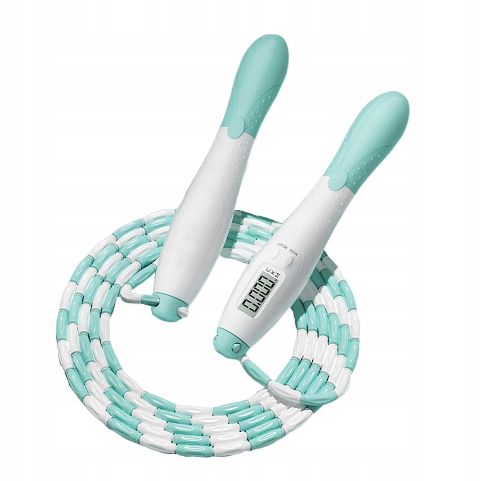 Kids Jump Rope Soft Beaded with Digital Counter Practical Tangle Free Green