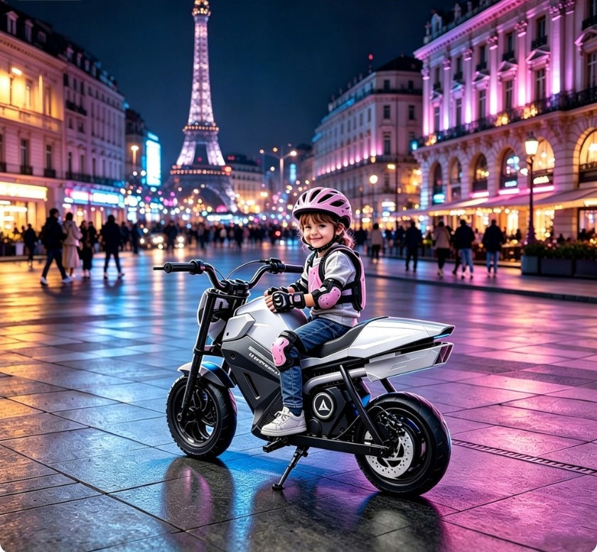 Kids Motorcycles Electric 250W 16KM/H 4AH Wheels LED orange Manufacturer code 8901738661568
