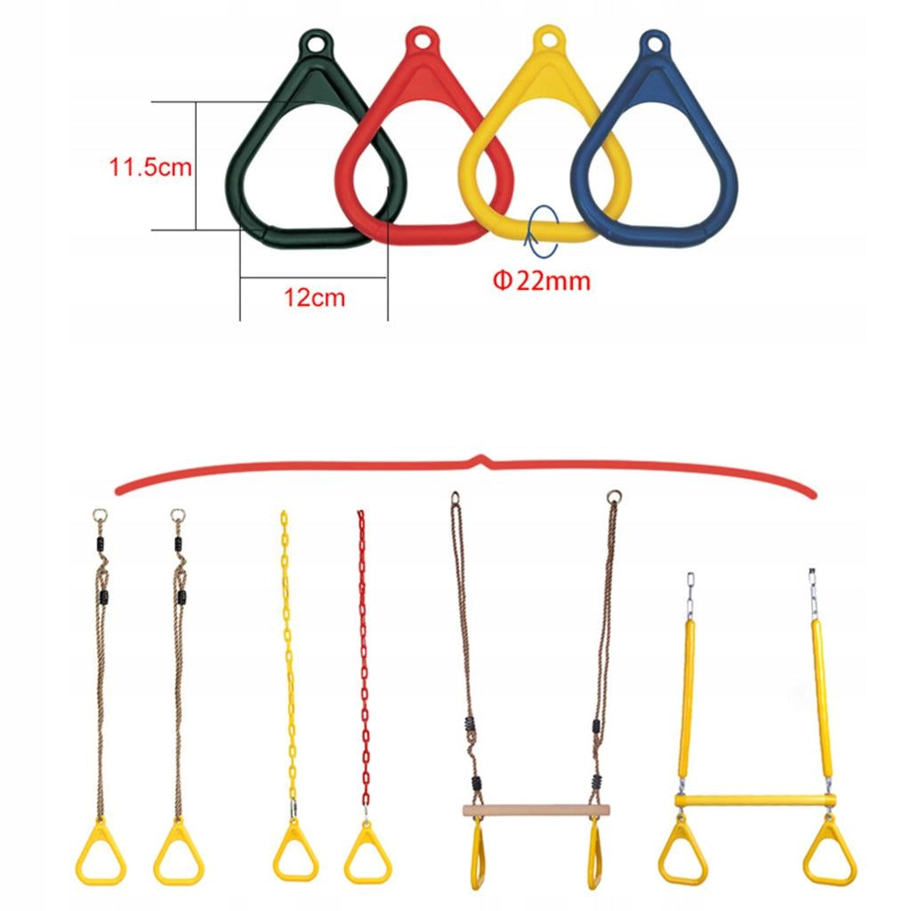 Kids Outdoor Swing Bar Rings, Backyard Gymnastic Rings Porch Red Manufacturer code 00457030803