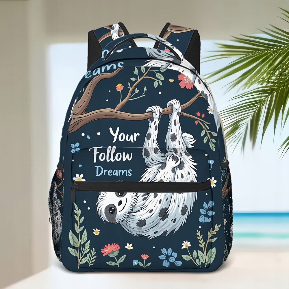 Kids' School Backpack - Dream Sloth Design - Comfortable & Efficient