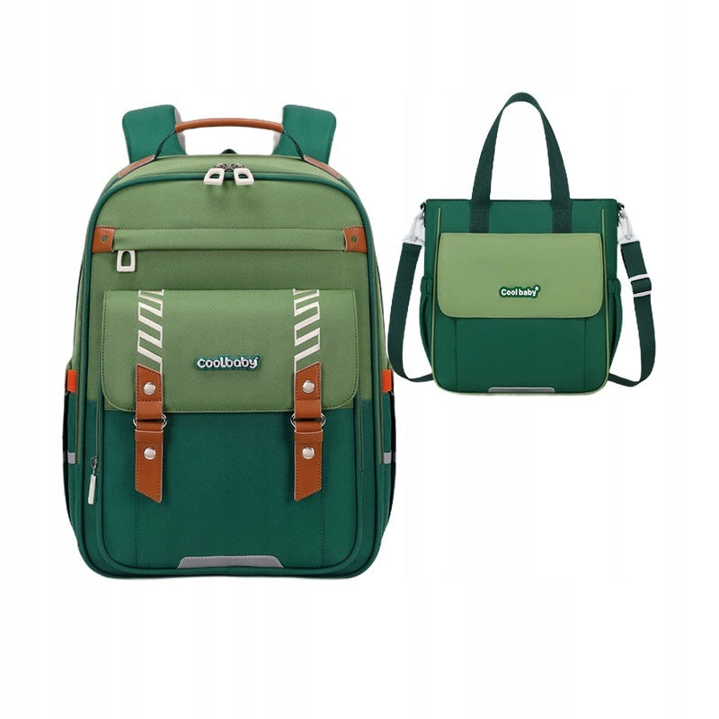 Kids School Backpack Men's And Women's Small Avocado Set With Bag Lightweight