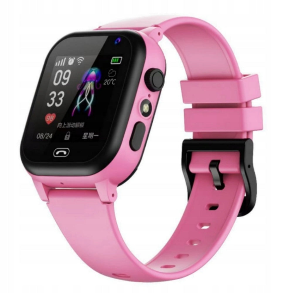Kids Smart Watch GPS Location Two-Way Call Multifunctional Pink