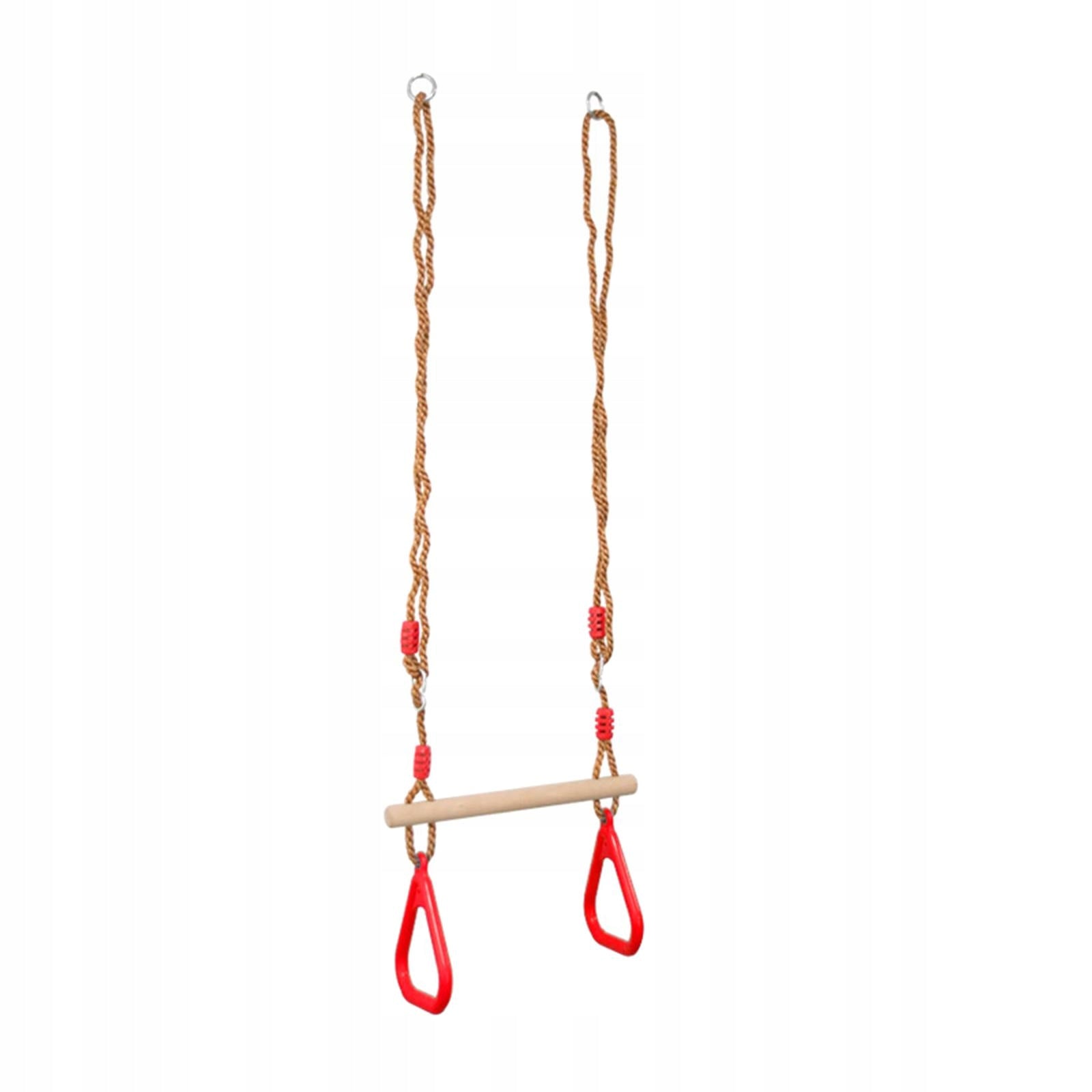 Kids Trapeze Swing Bar Gymnastic Swing Rings Wood Brand no brand