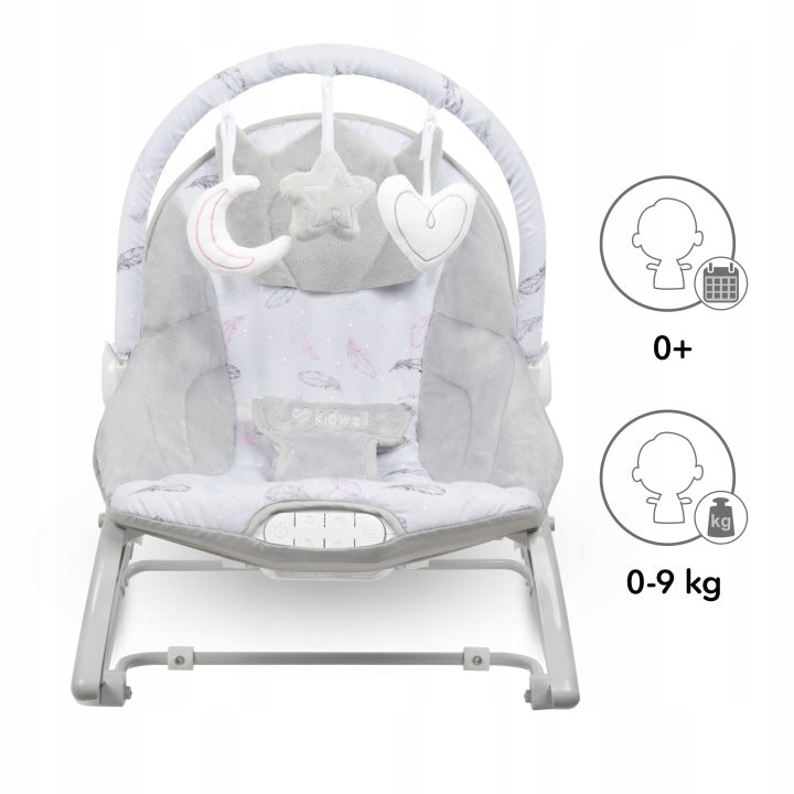Kidwell Rocker Deckchair Vibration Pino +Toy Feathers Brand Kidwell