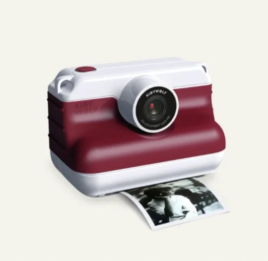 Kidywolf - Camera with K-PRINT printer, red