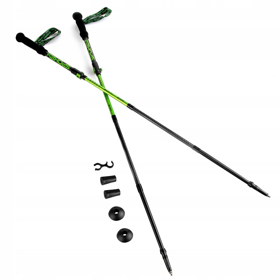Nordic-Walking-Stöcke Spokey Sky Run, grün/schwarz, 110-130 cm 