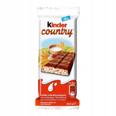 Kinder Country bar from Germany with cereal grains
