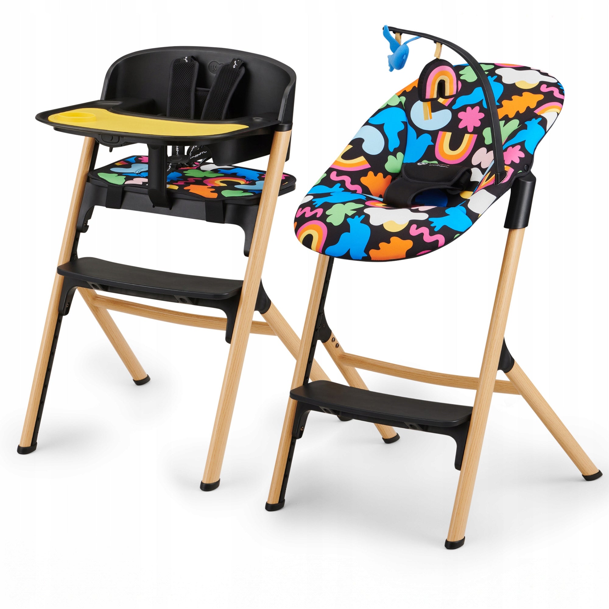 Kinderkraft 4in1 LIVY Happy Shapes Adjustable Highchair